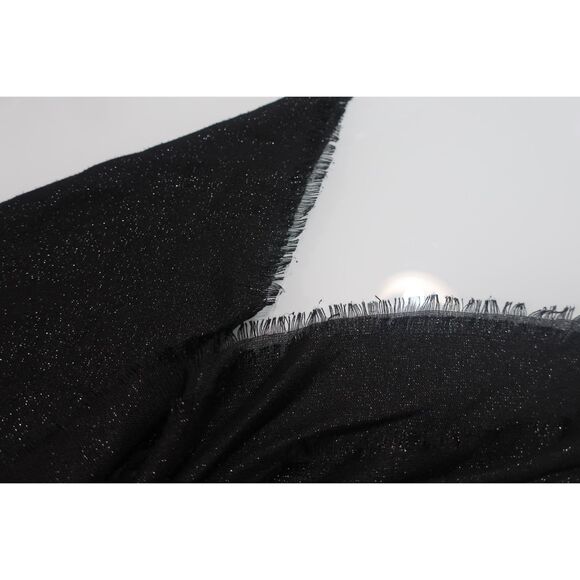 Black Shimmer Pretied Headscarf Preowned Great Condition - Picture 2 of 2